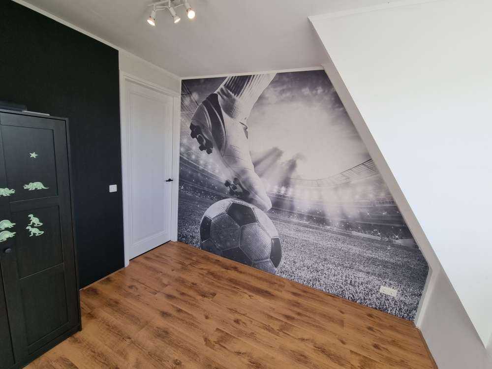 Fußballspieler im Stadion