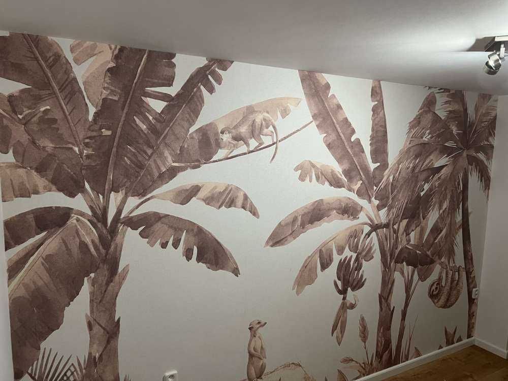 Kleine Dschungeltiere in Taupe