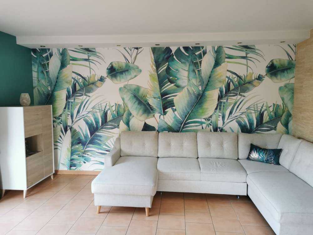Palmblätter grün