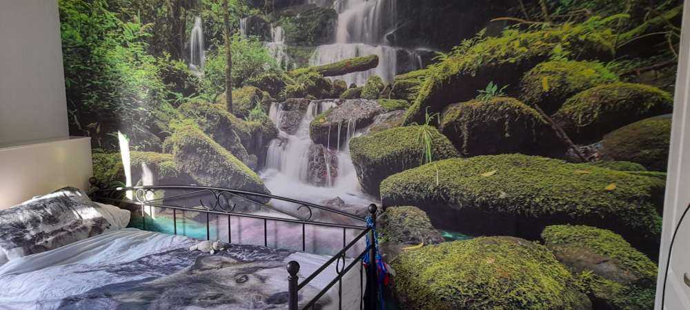 Wasserfall in einen Dschungel