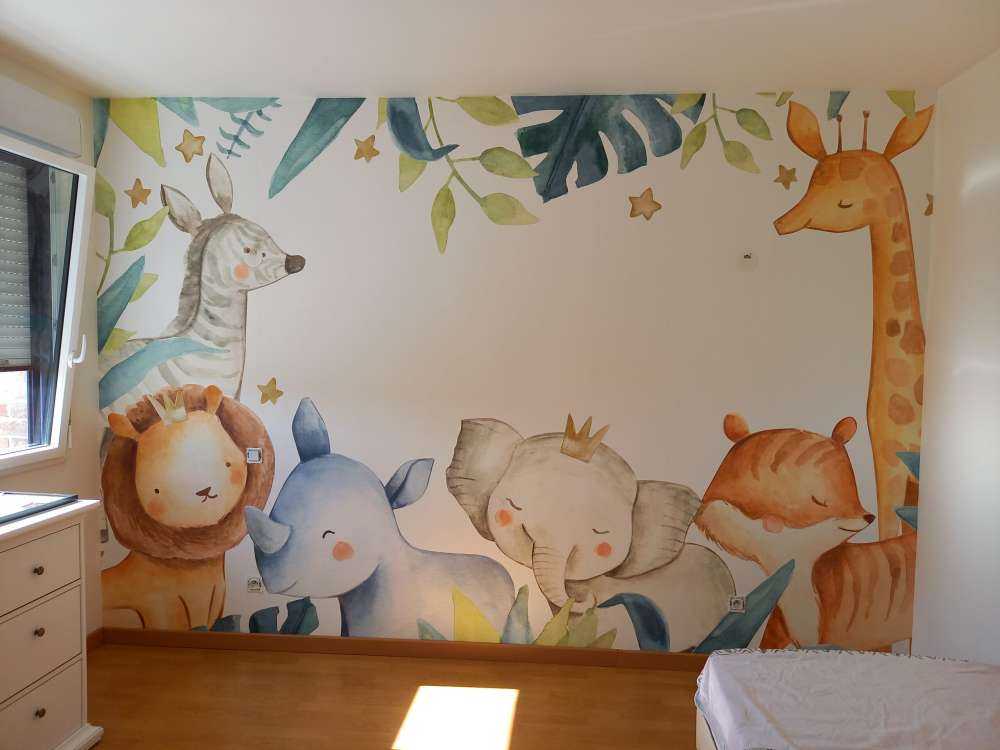 Dschungel Tiere mischen