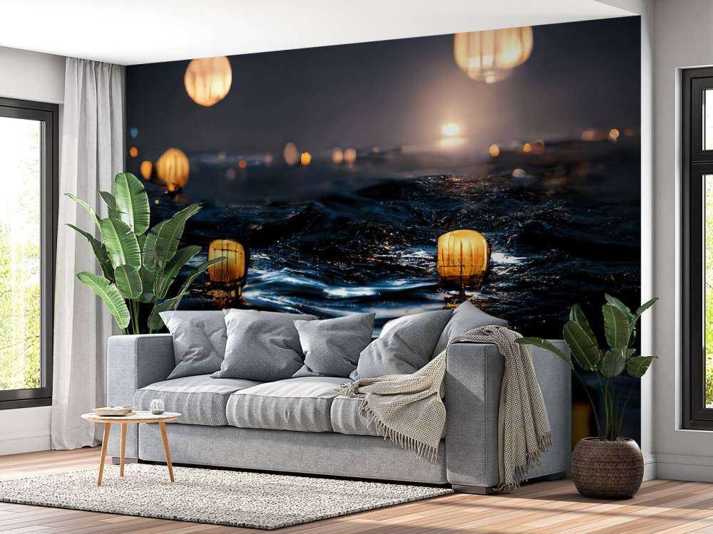 Lanterns über dem Wasser