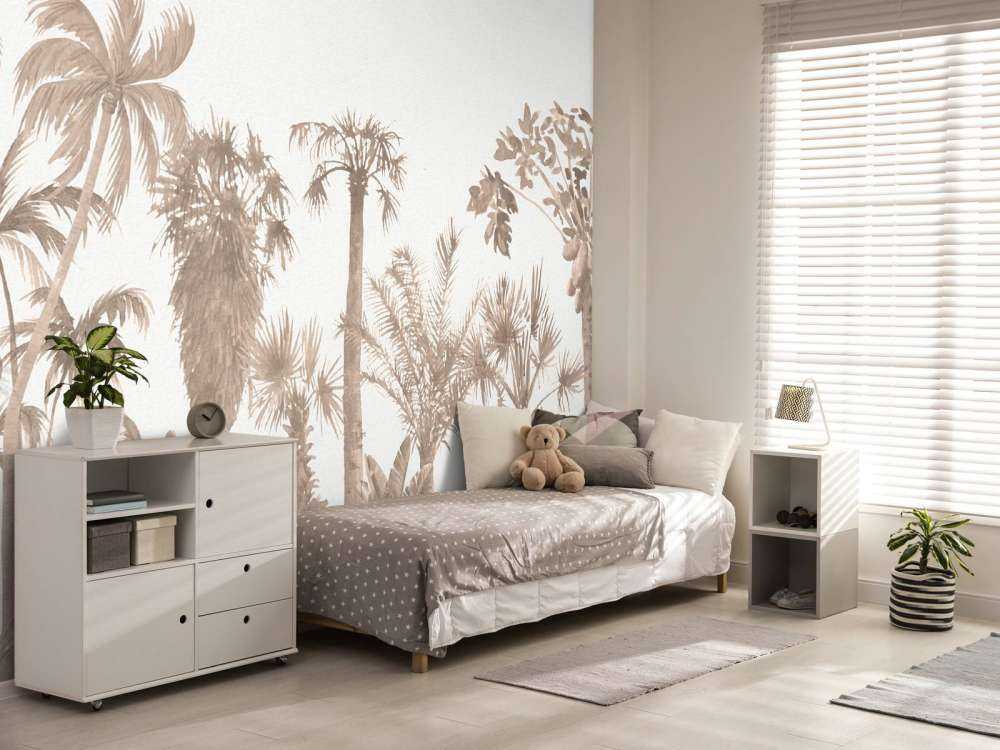 Dschungelthema in Taupe