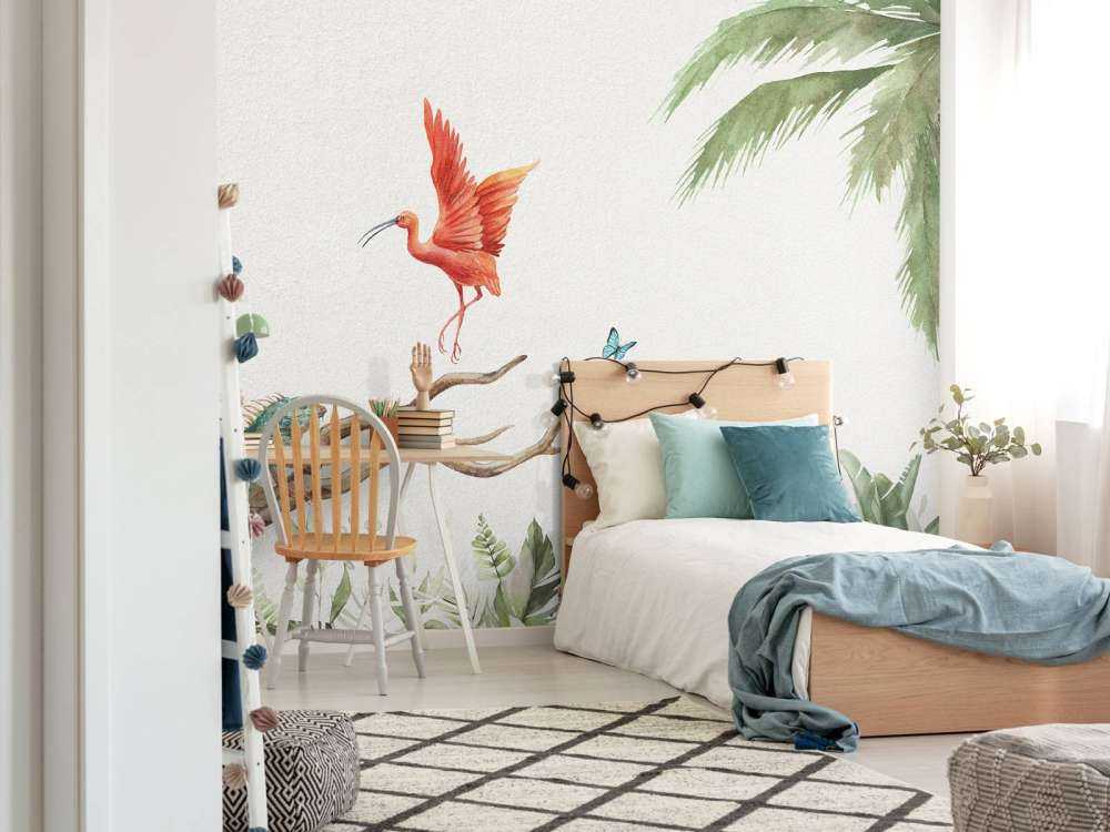 Zweig mit Dschungeltieren