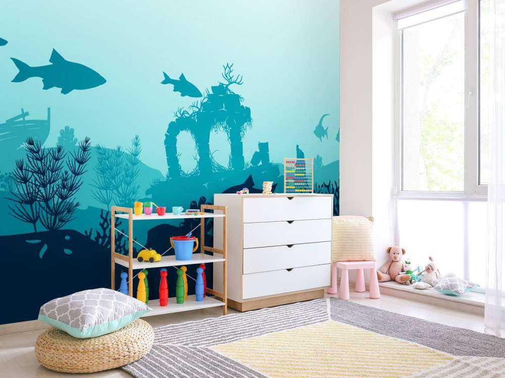 Unterwasser-Silhouetten