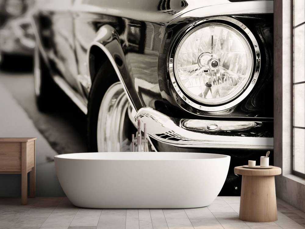 Oldtimer in einer Reihe