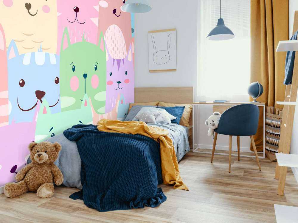 Bunte Katzen