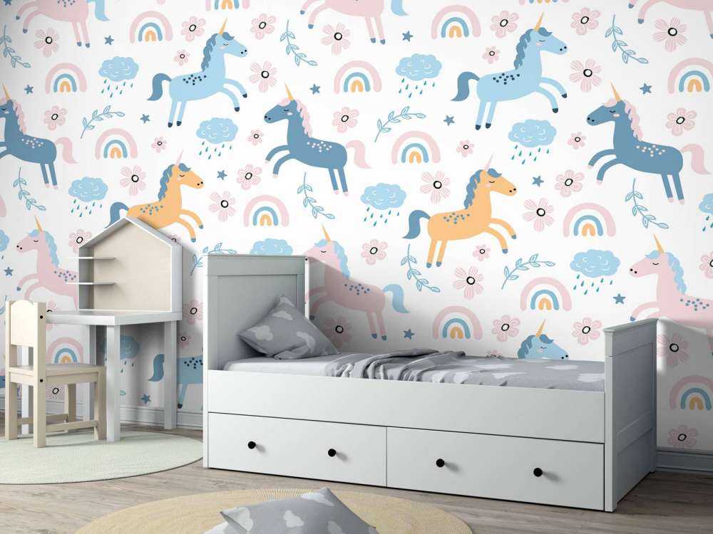 Einhorn mit Regenbogen