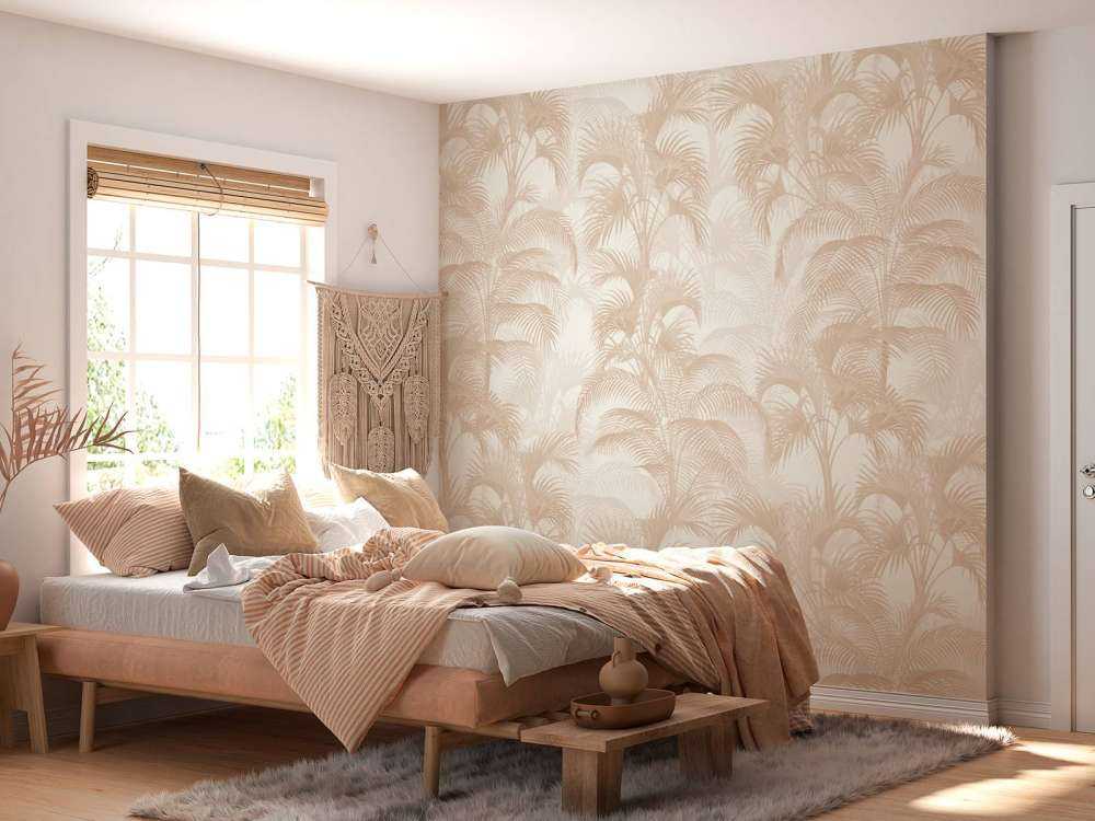 Tropische Palmen im Vintage-Stil - Sand
