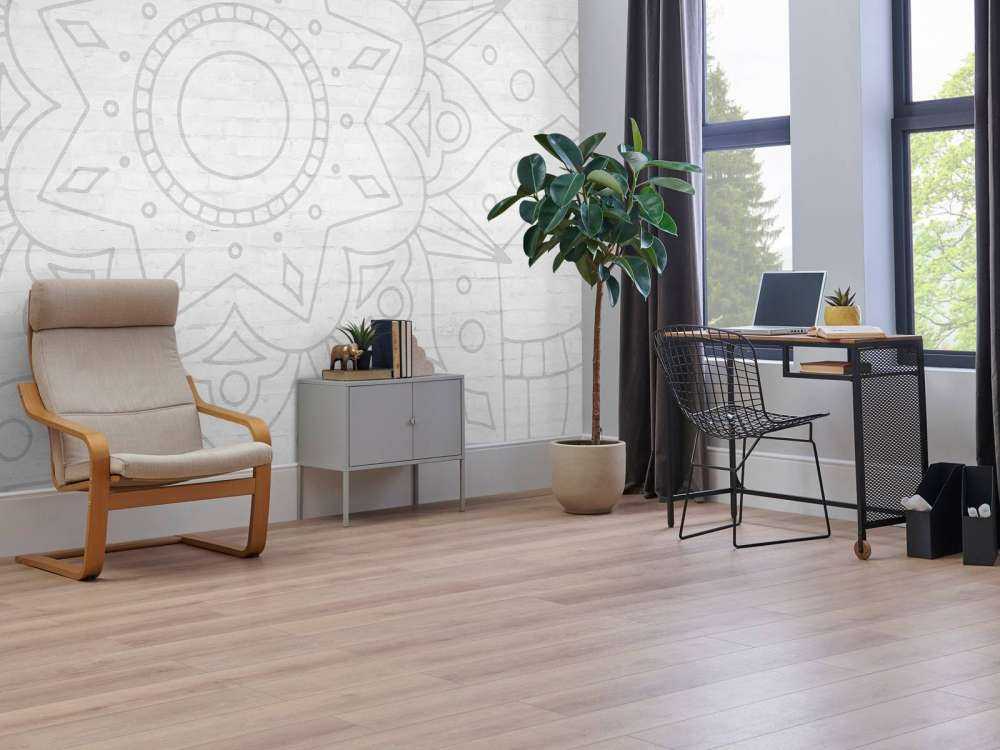 Geometrisches Mandala Grau