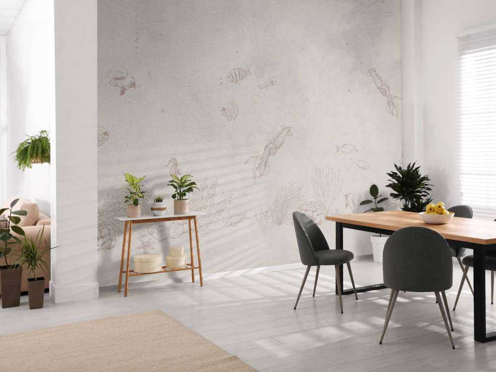 Tintenfische Meer taupe