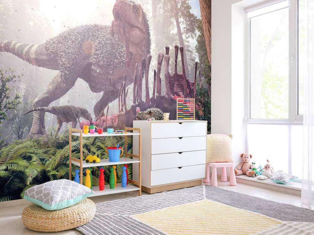 Tyrannosaurus Rex und seine Jungtiere