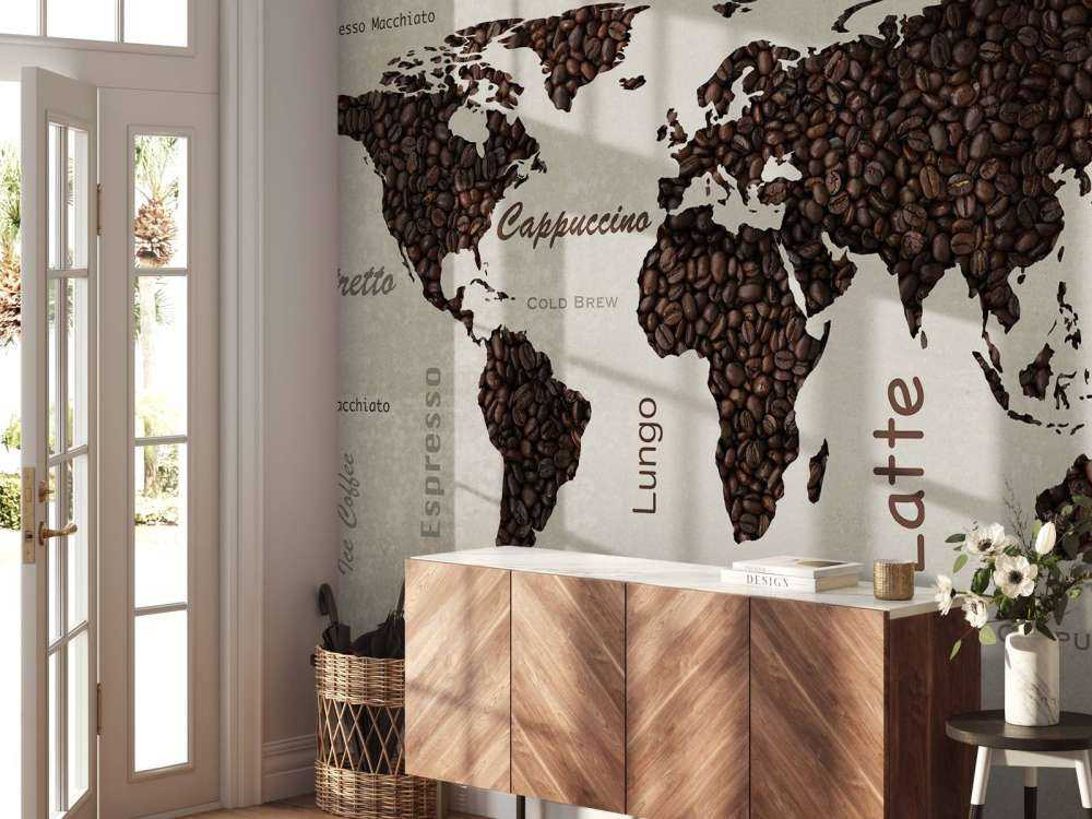 Weltkarte Kaffee