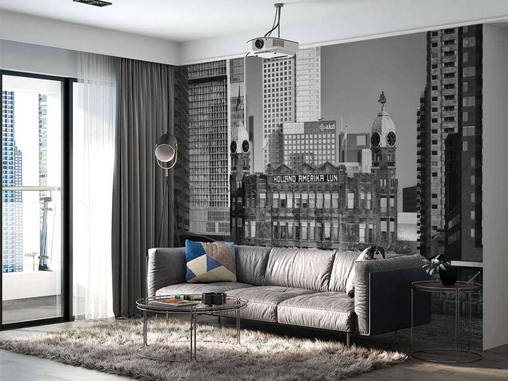 Hotel New York in schwarz-weiß Rotterdam 