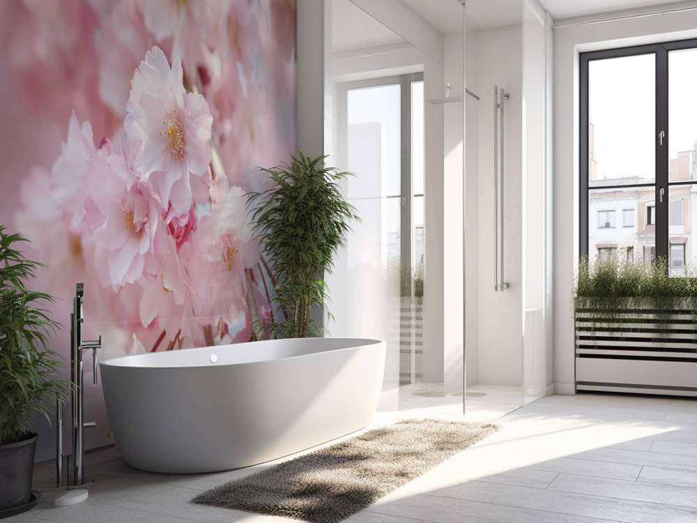 Nahaufnahme rosa Blüten