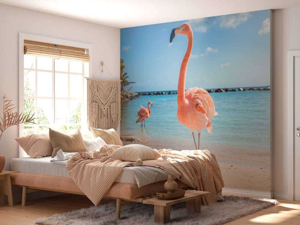 Flamingo am Strand