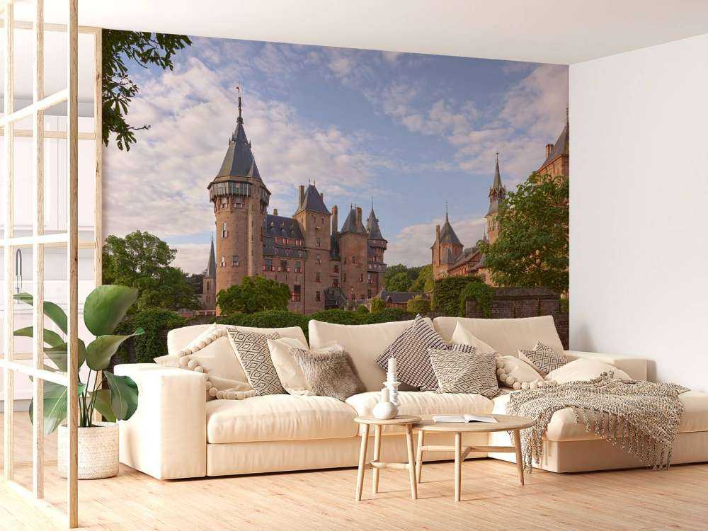 Schloss de Haar vom Wasser aus