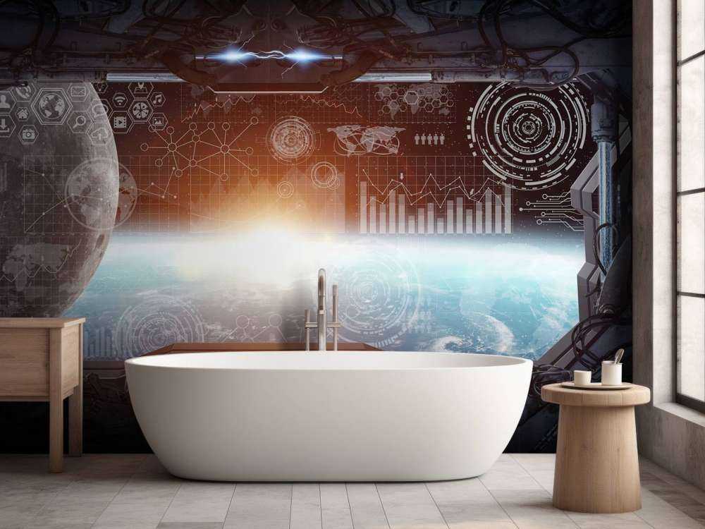 Die Erde von einer Raumstation aus