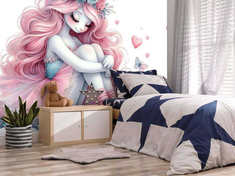 Träumende Einhorn-Ballerina