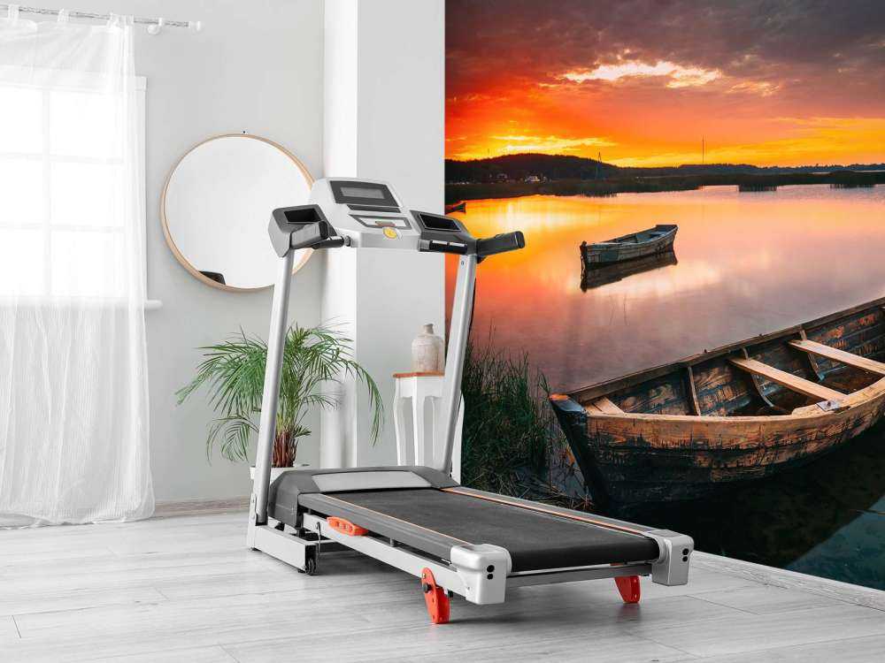 Boote bei Sonnenuntergang