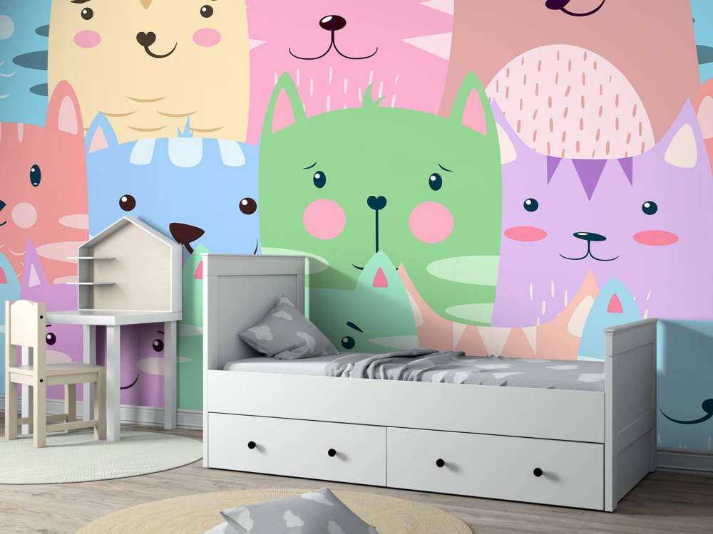 Bunte Katzen