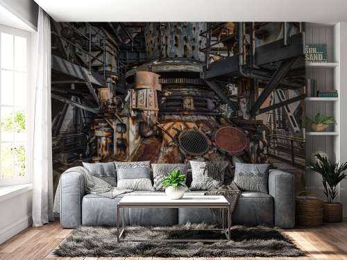Verrostete alte Fabrik