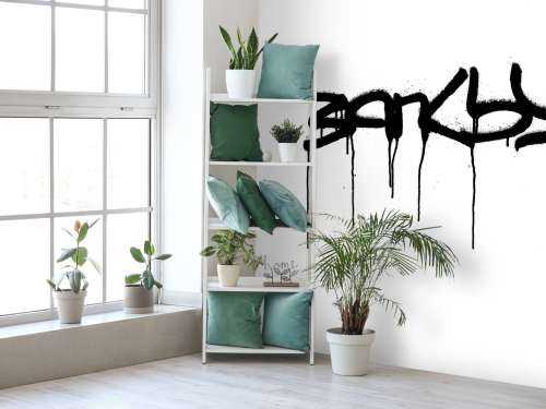 Banksy - Tag, white