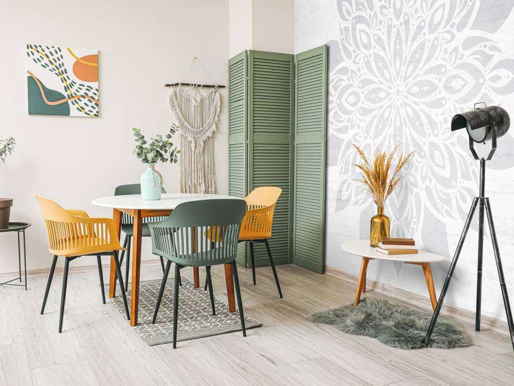 Weiches Grau Mandala Blume
