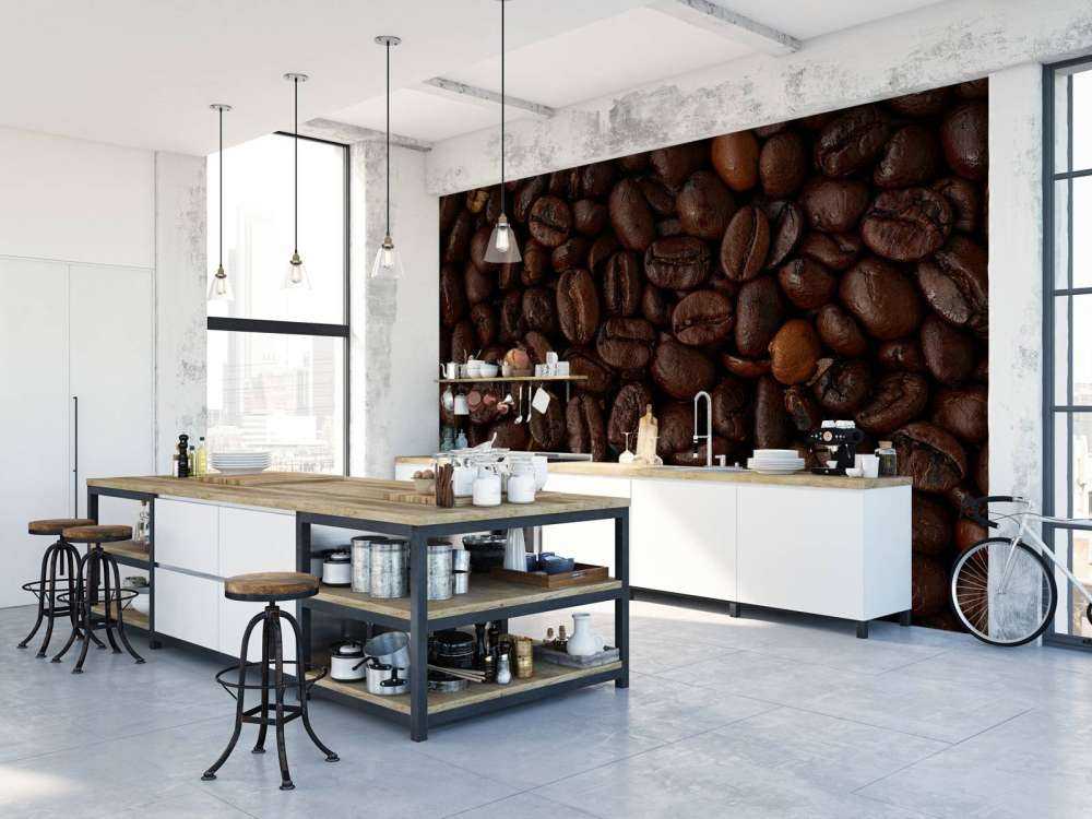 Kaffeebohnen Nahaufnahme