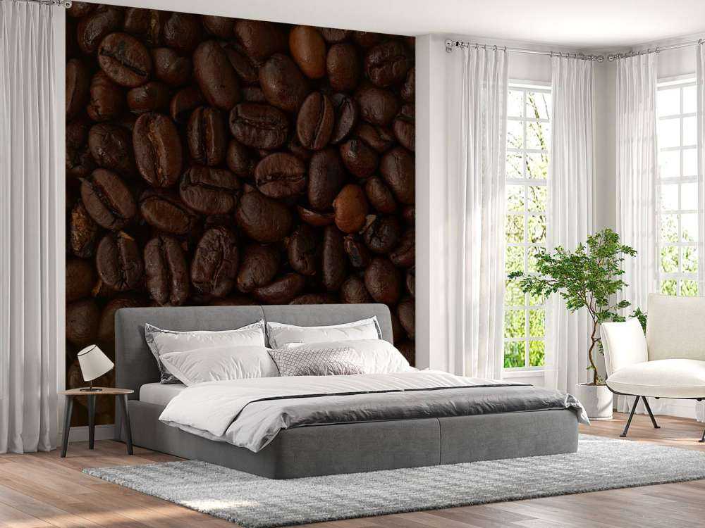 Kaffeebohnen Nahaufnahme