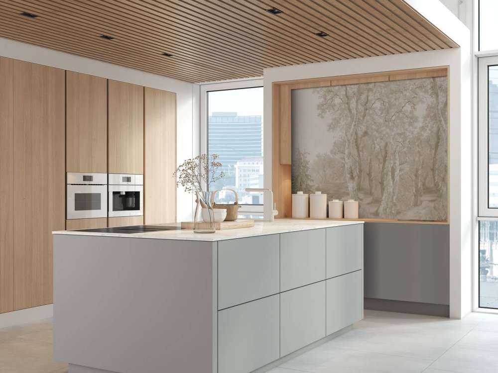 Waldlandschaft Beige Panorama