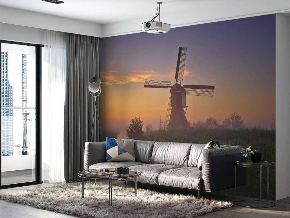 Mühle bei Sonnenaufgang