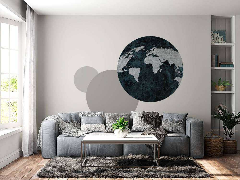 Weltkarte Betonstruktur