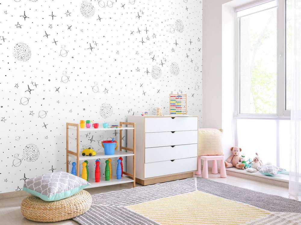 Leermuster schwarz-weiß