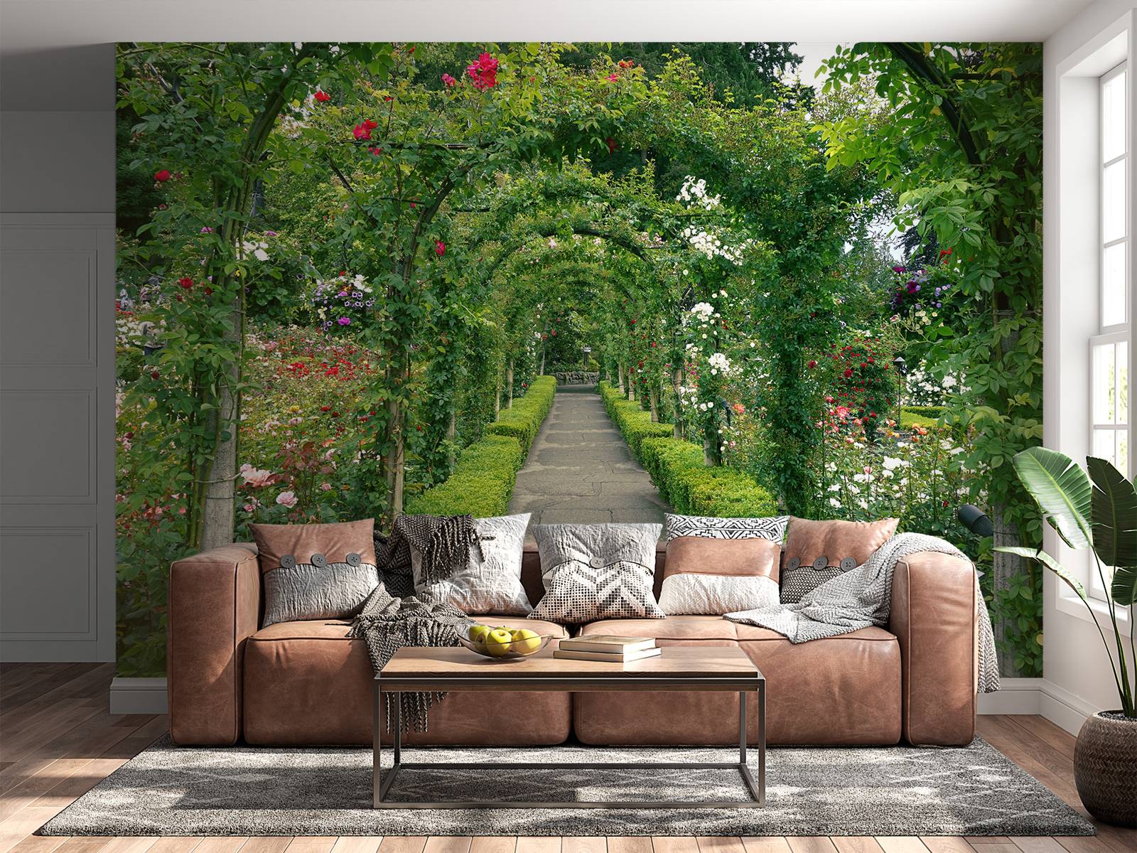 Weg durch den Rosengarten