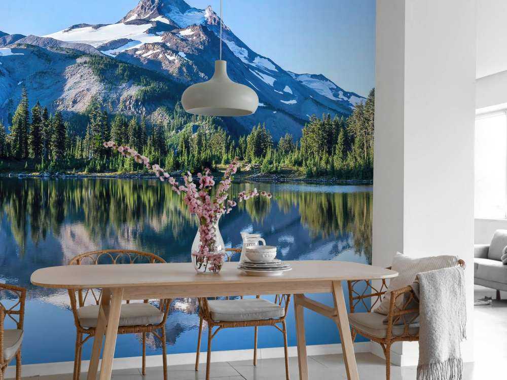 Fototapete Berge von Schnee