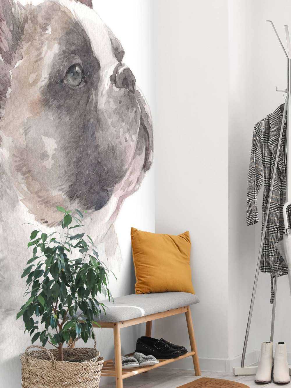 Aquarell Französische Bulldogge