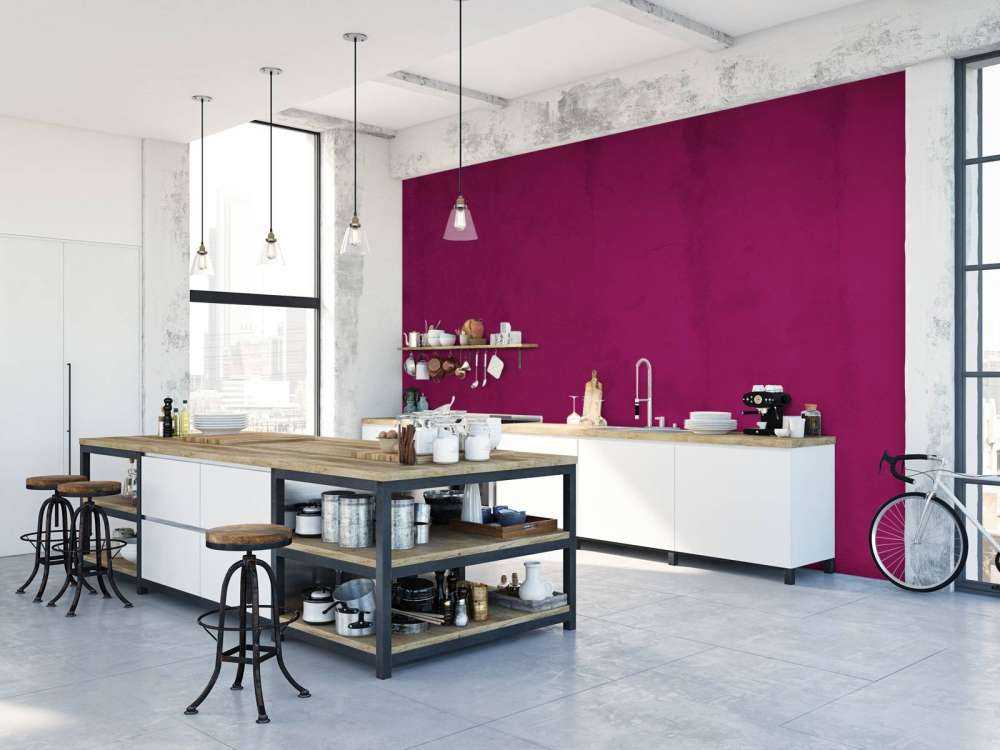 Violettbrauner Beton