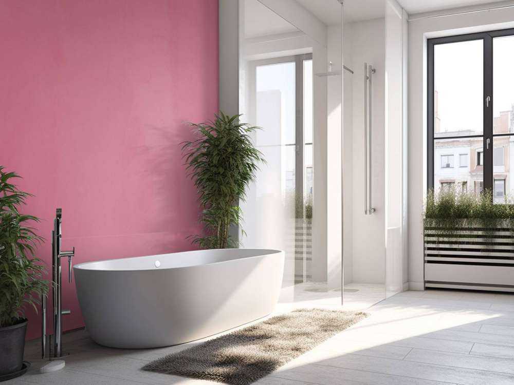 Schimmernder blush Beton