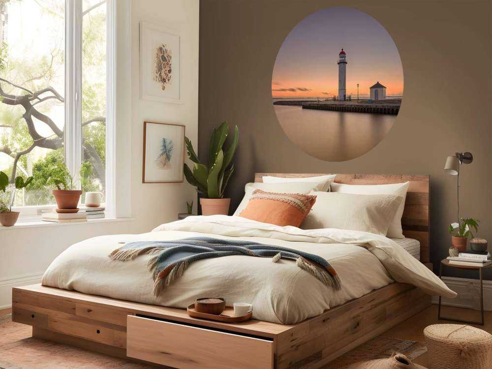 Leuchtturm bei Sonnenuntergang