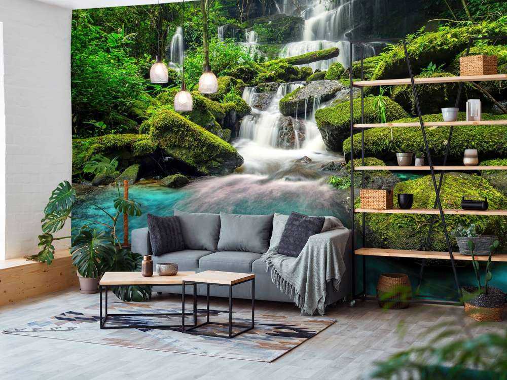 Wasserfall in einen Dschungel