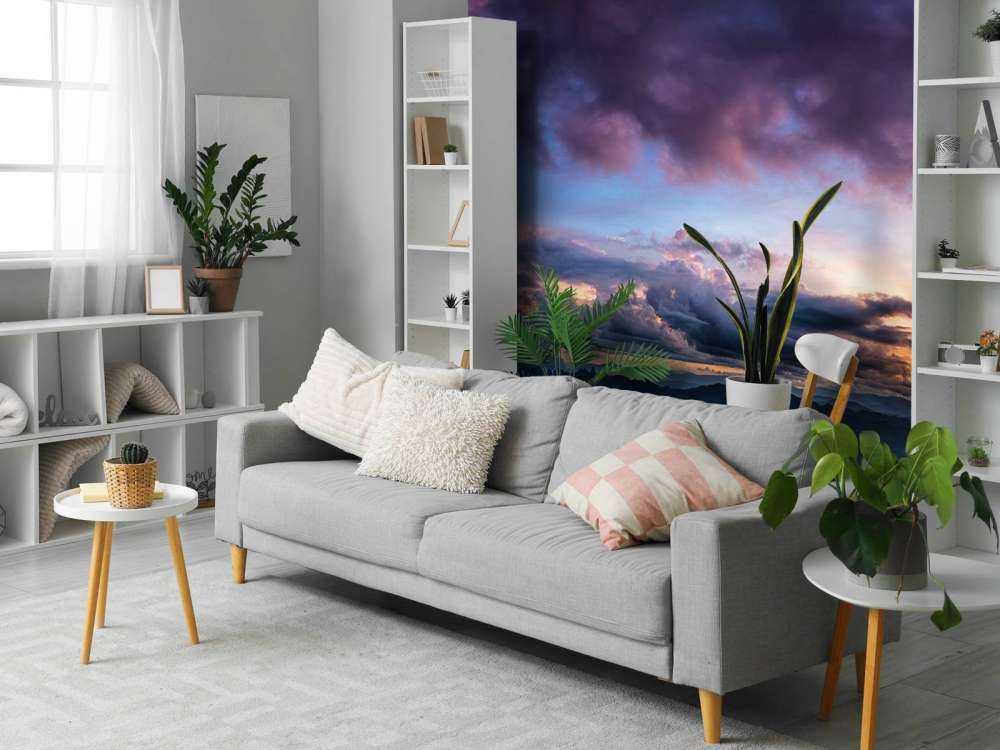 Sonnenuntergang über einem Berg