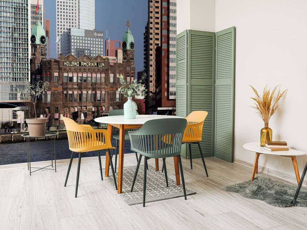 Hotel New York Rotterdam in Farbe 