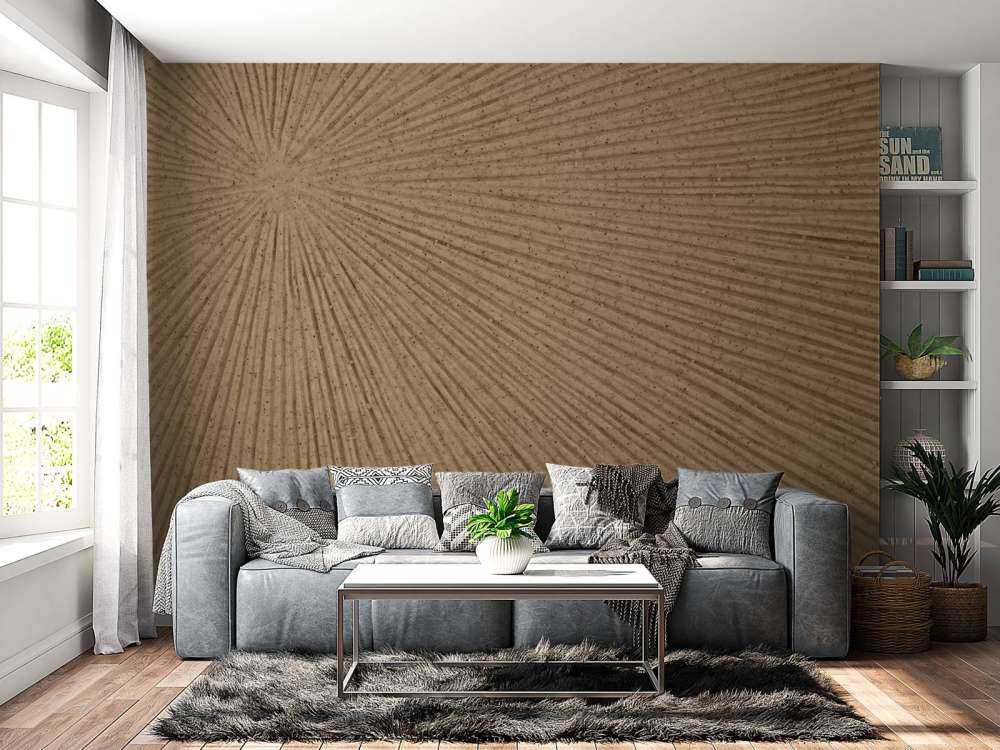 Struktur mit Linien Sonne in goldbraun