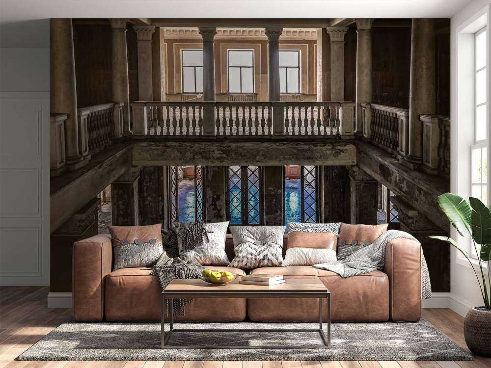 Ruiniertes altes Landhaus