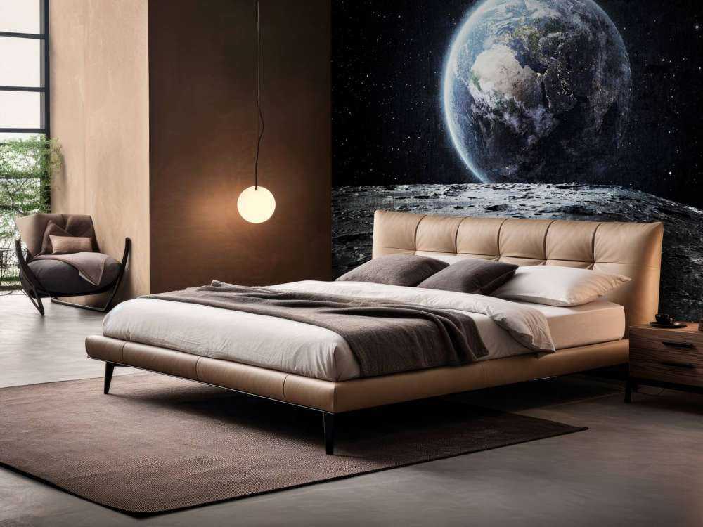 Mond und Erde