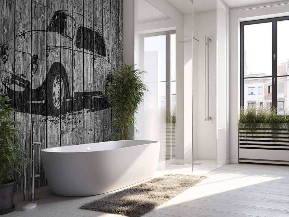 Graffiti Käfer auf Holz