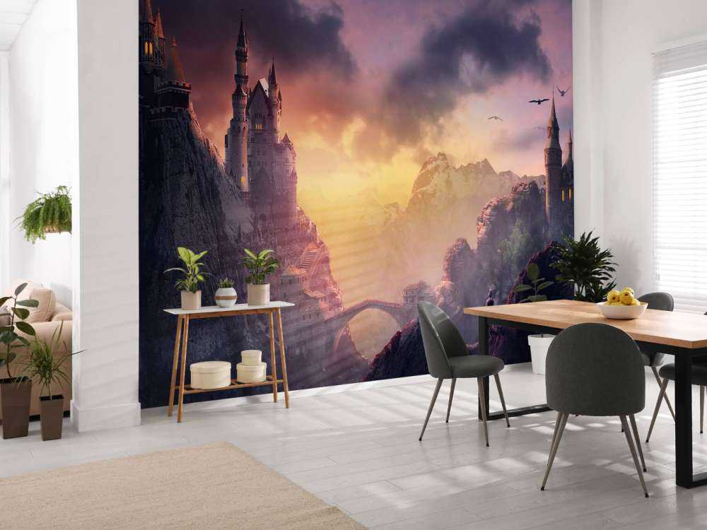 Schloss bei Sonnenuntergang