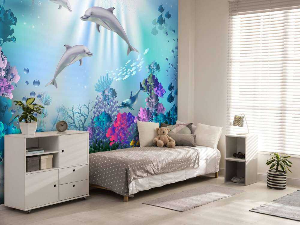 Unterwasserwelt mit Delfinen