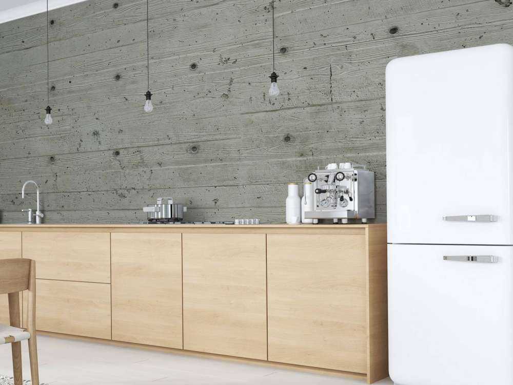 Beton mit Holzoptik